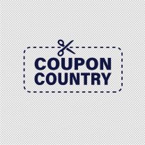 Coupon Country For Sale Vinyl Decal Stickers