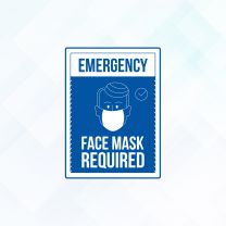 Covid19 Face Mask Required Style10 Vinyl Sticker