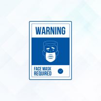 Covid19 Face Mask Required Style12 Vinyl Sticker