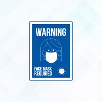 Covid19 Face Mask Required Style15 Vinyl Sticker