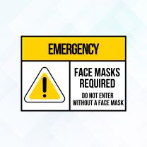 Covid19 Face Mask Required Style8 Vinyl Sticker