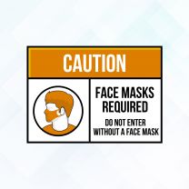 Covid19 Face Mask Required Style9 Vinyl Sticker