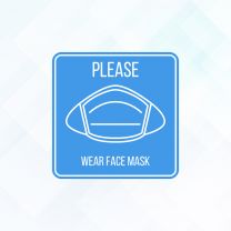 Covid19 Please Wear Mask Vinyl Sticker