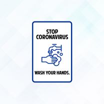 Covid19 Stop Corona By Washing Hands Vinyl Sticker