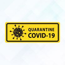 Covid19 Warning Corona Virus Sign 3 Vinyl Sticker