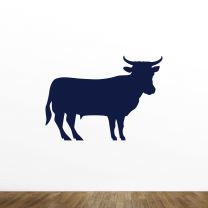 Cow Silhouette Vinyl Wall Decal