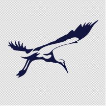Crane Bird Stork Birds Animal Shape Vinyl Decal Sticker