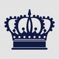Crown With Rounded Top Decal Sticker 