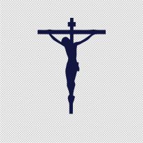 Crucifix Cross Vinyl Decal Sticker