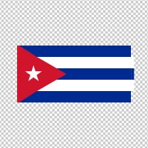 Cuba Country Flag Decal Sticker