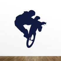 Cycling Silhouette Vinyl Wall Decal Style-A