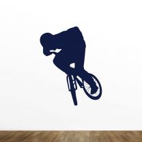 Cycling Silhouette Vinyl Wall Decal Style-C