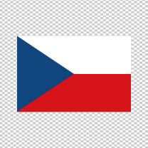 Czech Republic Country Flag Decal Sticker