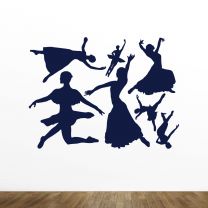Dance Silhouette Vinyl Wall Decal Style-A