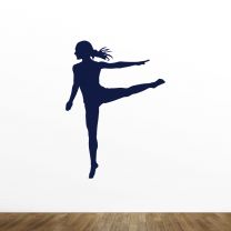 Dance Silhouette Vinyl Wall Decal Style-F