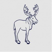 Deer 8 Animal Shape Vinyl Decal Sticker