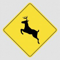 Deer Crossing Decal Sticker