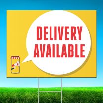 Delivery Available Digitally Printed Street Yard Sign