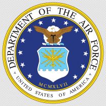 Department Of The Air Force Army Emblem Logo Shield Decal Sticker