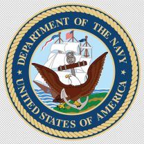 Department Of The Navy Emblem Logo Shield Decal Sticker