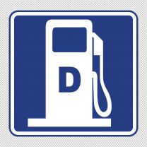Diesel Fuel Decal Sticker
