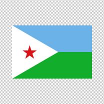 Djibouti Country Flag Decal Sticker
