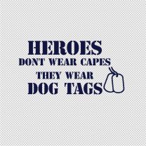 Dog Tags Military Vinyl Decal Sticker