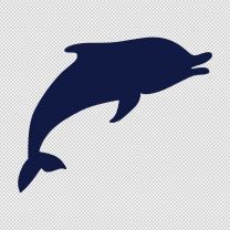 Dolphin Happy Decal Sticker