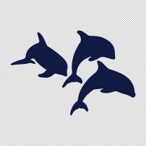 Dolphins Racing Decal Sticker