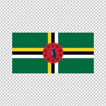 Dominica Country Flag Decal Sticker