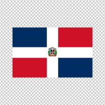 Dominican Republic Country Flag Decal Sticker