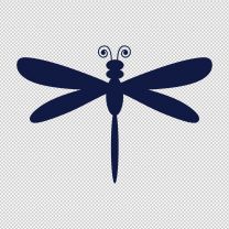 Dragonfly Flying Decal Sticker 