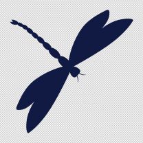 Dragonfly Flying Down Decal Sticker 