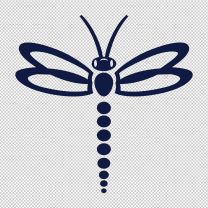 Dragonfly With Dotted Back Decal Sticker 