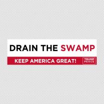 Drain The Swamp 2020 Bumper Decal Sticker