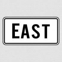 East Direction Decal Sticker