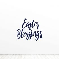 Easter Blessings Quote Vinyl Wall Decal Sticker