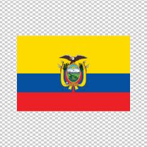Ecuador Country Flag Decal Sticker