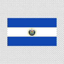 El Salvador Country Flag Decal Sticker