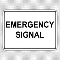 Emergency Signal Decal Sticker