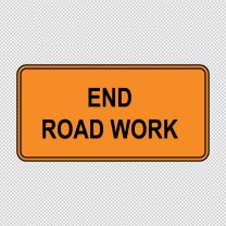 End Road Work Decal Sticker