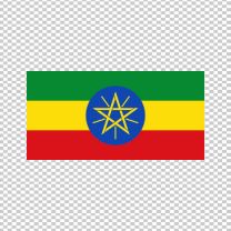 Ethiopia Country Flag Decal Sticker