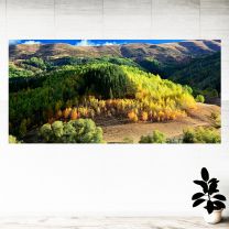 Evergreen Trees Scenery Mountain View Graphics Pattern Wall Mural Vinyl Decal