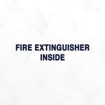 Exinguisher Inside Firefighter Vinyl Decal Sticker