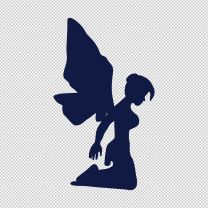 Fairy On Her Knee Decal Sticker