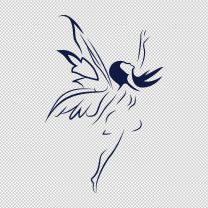 Fairy Outlined Decal Sticker
