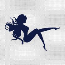 Fairy Stretching Decal Sticker