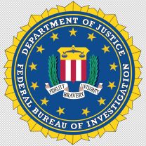 Federal Bureau Of Investigation Army Emblem Logo Shield Decal Sticker