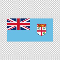 Fiji Country Flag Decal Sticker