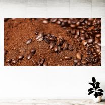 Finely Grounded Coffee Beans Graphics Pattern Wall Mural Vinyl Decal